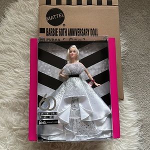 NIB Mattel Barbie 60th Anniversary Doll 2019 FXD88
